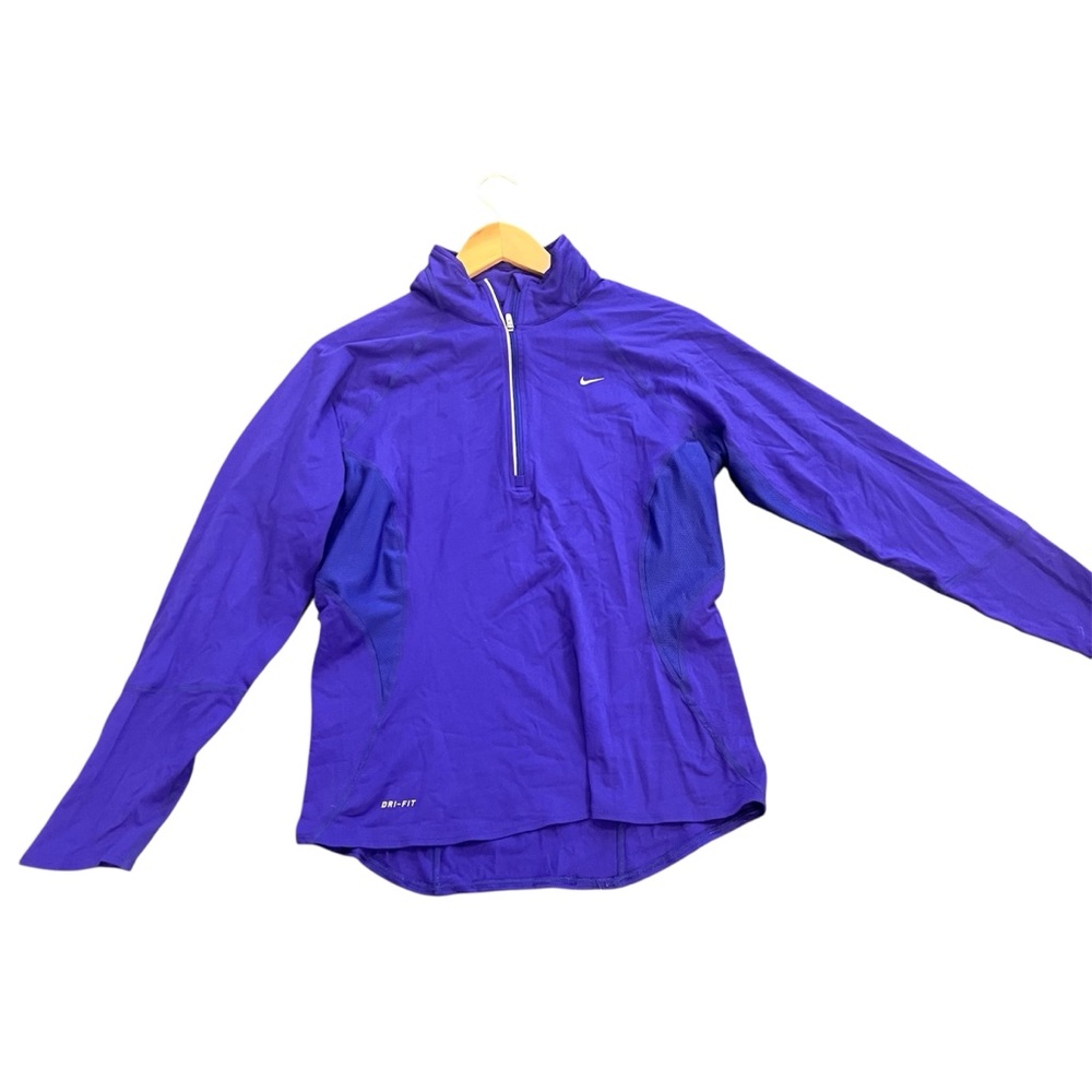 Nike Pro Blue Dri-FIT Quarter Zip Pullover Size M